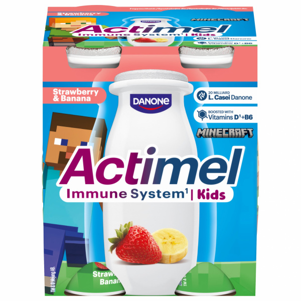 ACTIMEL ACTIKIDS JAHODA-BANÁN 4x100g DANONE