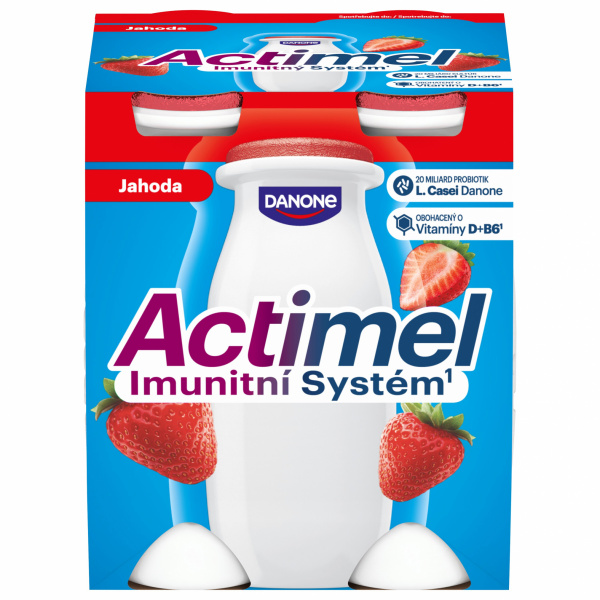 ACTIMEL JAHODA 4x100g DANONE