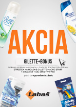 AKCIA GILLETTE+ BONUS