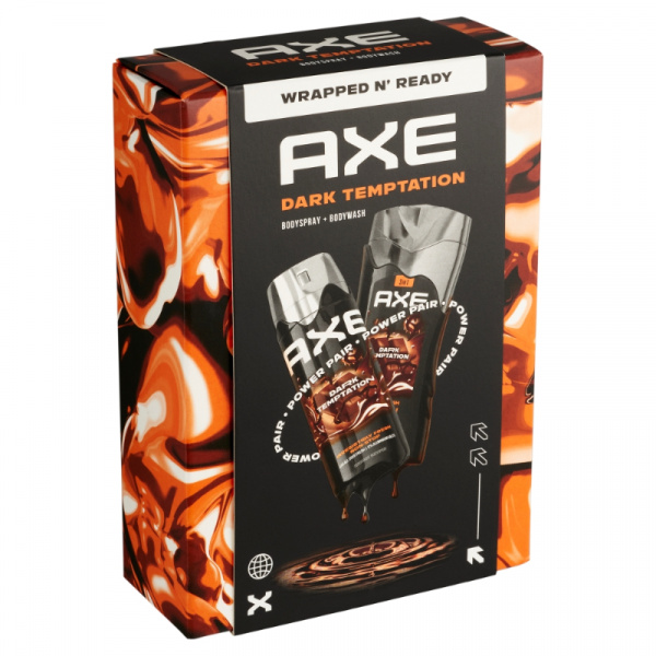 BALÍČEK DARČ. AXE DARK TEMPTATION /DEO 150ml+SG 250ml/ KAZETA BALÍČEK DARČ. AXE DARK TEMPTATION /DEO 150ml+SG 250ml/ KAZETA