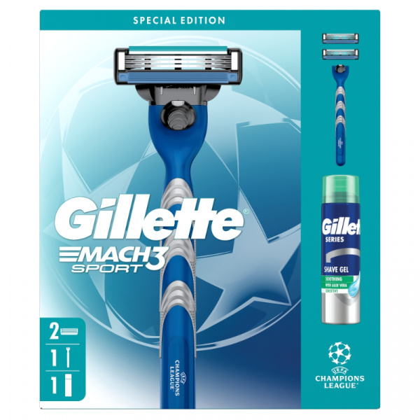 BALÍČEK DARČ. GILLETTE MACH3 SPORT STROJČEK + 2NH + GILLETTE 