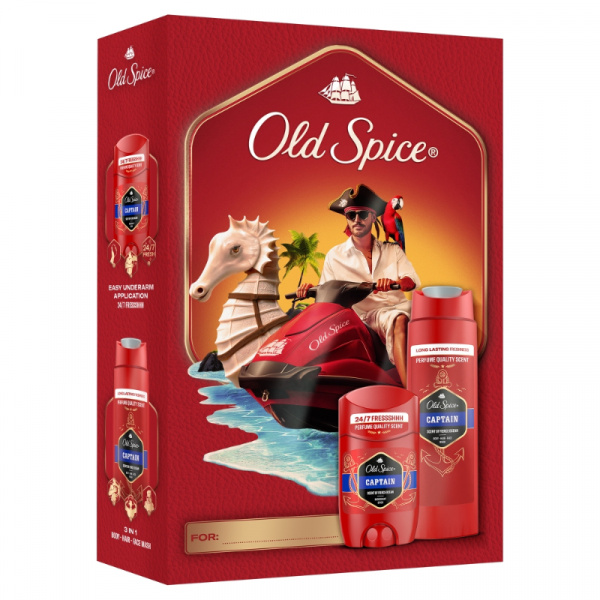 BALÍČEK DARČ. OLD SPICE CAPTAIN DEO STICK 50ml + GÉL SPRCHOVÝ 250ml