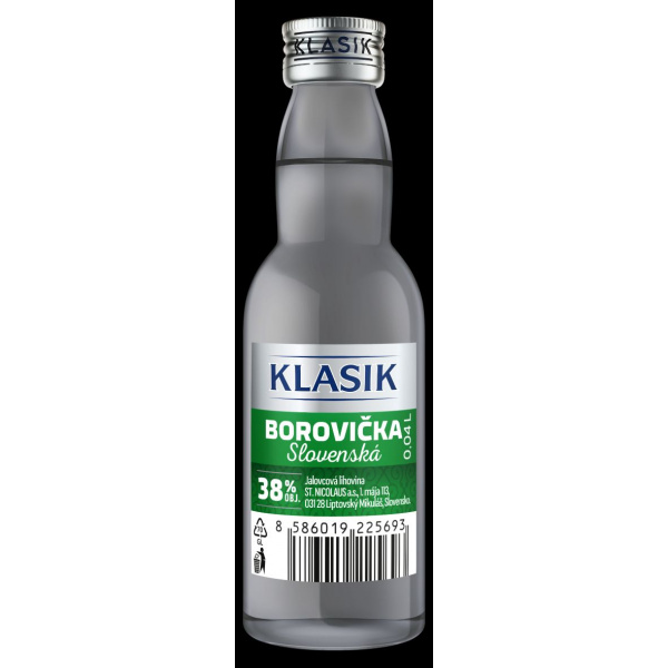 BOROVIČKA SLOVENSKÁ 38% 0.04l KLASIK NICOLAUS