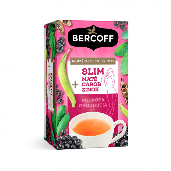 ČAJ BYLINNÝ SLIM + MATÉ CAROB ZINOK 24g BERCOFF KLEMBER ČAJ BYLINNÝ SLIM + MATÉ CAROB ZINOK 24g BERCOFF KLEMBER