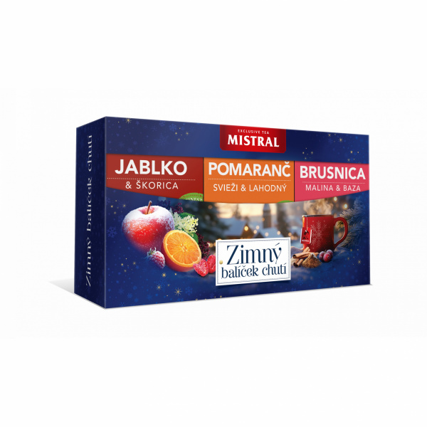 ČAJ DARČEKOVÉ BALENIE ZIMNÝ BALÍČEK CHUTÍ 120g MISTRAL