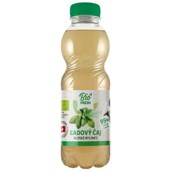 ČAJ ĽADOVÝ BIO ALPSKÉ BYLINKY 0.5l PET FRESH VRATNÝ OBAL ČAJ ĽADOVÝ BIO ALPSKÉ BYLINKY 0.5l PET FRESH VRATNÝ OBAL