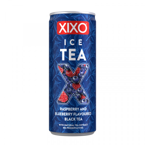 ČAJ ĽADOVÝ XIXO MALINA A ČUČORIEDKA 0.25l PLECH VRATNÝ OBAL