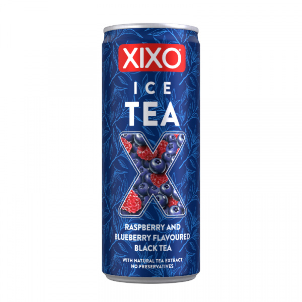 ČAJ ĽADOVÝ XIXO MALINA A ČUČORIEDKA 0.25l PLECH VRATNÝ OBAL