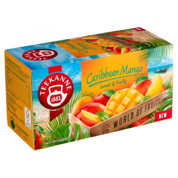 ČAJ OVOCNO-BYLINNÝ CARIBBEAN MANGO 45g HB TEEKANNE