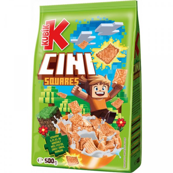 CEREÁLIE KUBÍK CINI SQUARES 500g zár. 14.05.2026 CEREÁLIE KUBÍK CINI SQUARES 500g zár. 14.05.2026