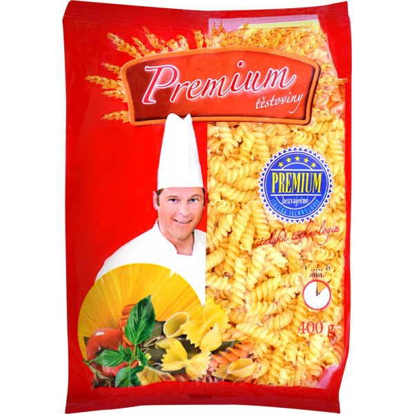 CESTOVINY  BEZVAJEČNÉ 400g PREMIUM