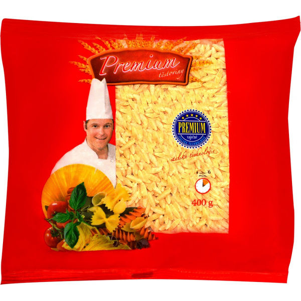CESTOVINY  BEZVAJEČNÉ 400g PREMIUM