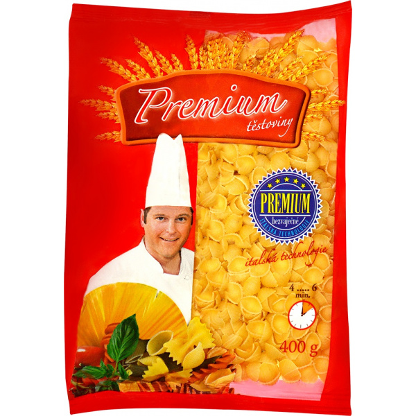 CESTOVINY  BEZVAJEČNÉ 400g PREMIUM