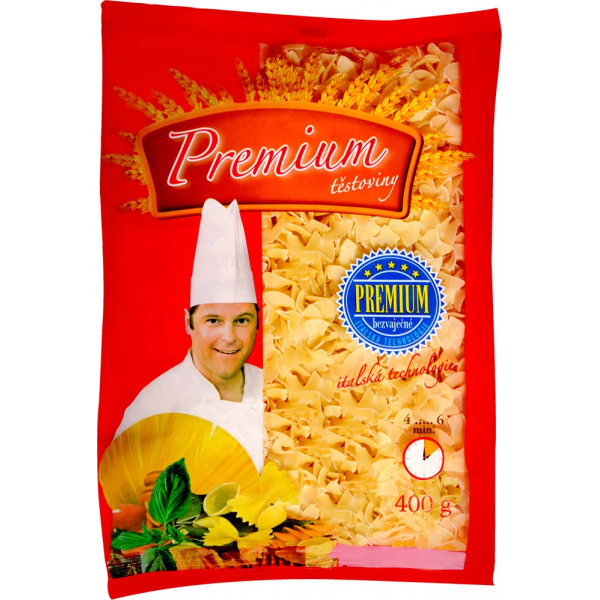 CESTOVINY  BEZVAJEČNÉ 400g PREMIUM