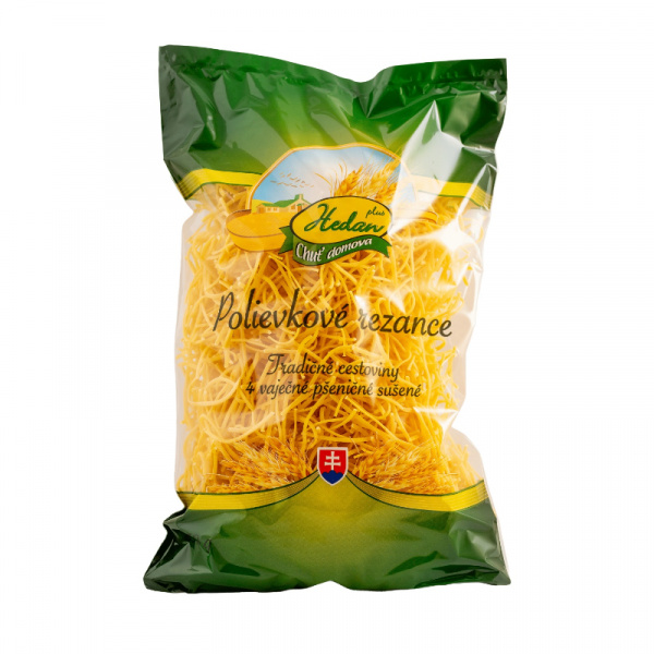 CESTOVINY POLIEVKOVÉ REZANCE 250g HEDAN PLUS 4-VAJEČNÉ CESTOVINY POLIEVKOVÉ REZANCE 250g HEDAN PLUS 4-VAJEČNÉ
