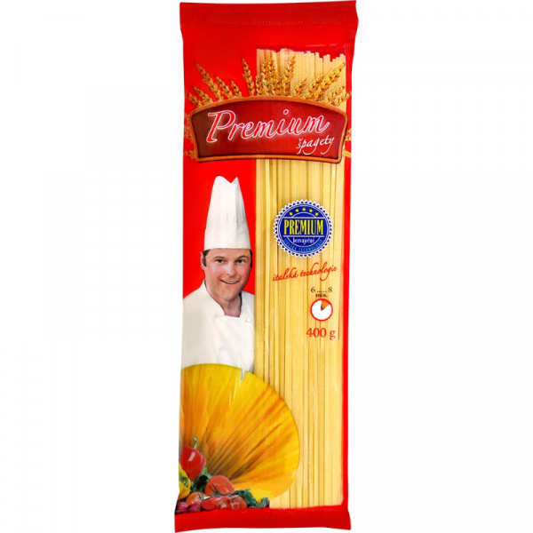 CESTOVINY ŠPAGETY BEZVAJEČNÉ 400g PREMIUM