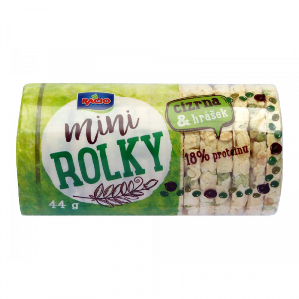 CHLEBÍK CÍCER-HRÁŠOK MINI ROLKY 44g RACIO