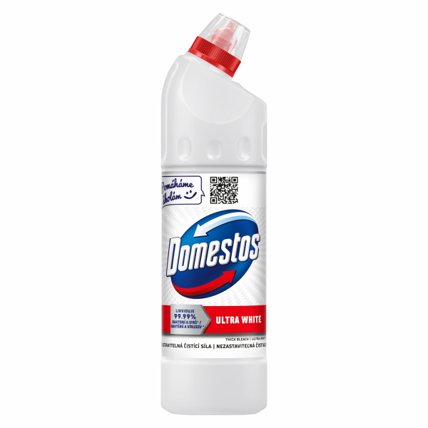 ČISTIČ WC DOMESTOS ULTRA WHITE WHITE & SHINE 750ml