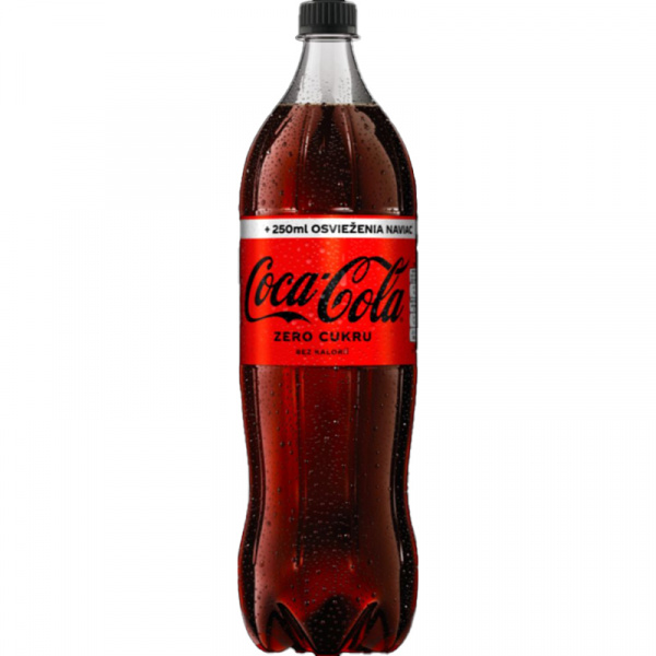 COCA COLA 1.25l PET VRATNÝ OBAL - ZERO