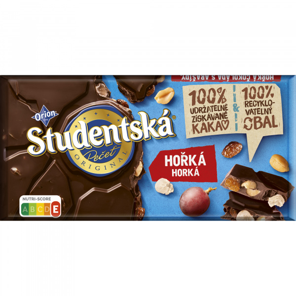 ČOKOLÁDA ŠTUDENTSKÁ PEČAŤ HORKÁ 170g  