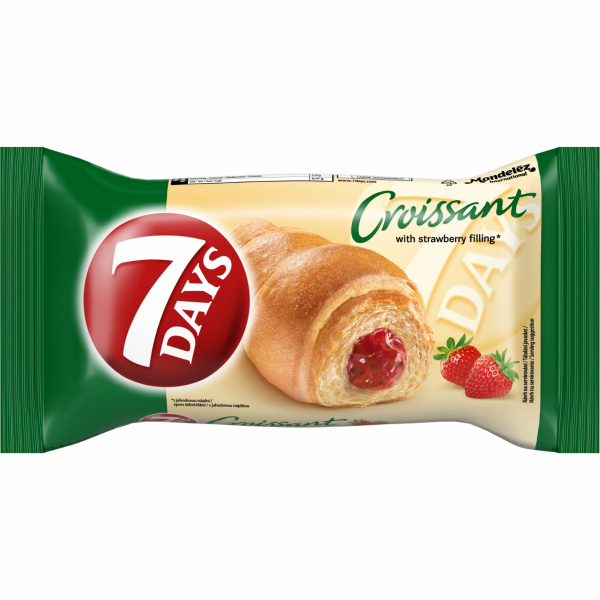 CROISSANT 7 DAYS JAHODA 60g  