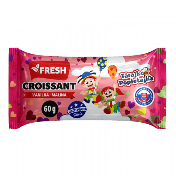 CROISSANT S VANILKOVO-MALINOVOU NÁPLŇOU 60g FRESH 