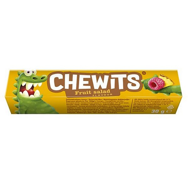 CUKRÍKY CHEWITS S OVOCNOU PRÍCHUŤOU 30g CUKRÍKY CHEWITS S OVOCNOU PRÍCHUŤOU 30g