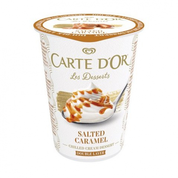DEZERT Z KYSLEJ SMOTANY CARTE D’OR SLANÝ KARAMEL 140g OLMA DEZERT Z KYSLEJ SMOTANY CARTE D’OR SLANÝ KARAMEL 140g OLMA