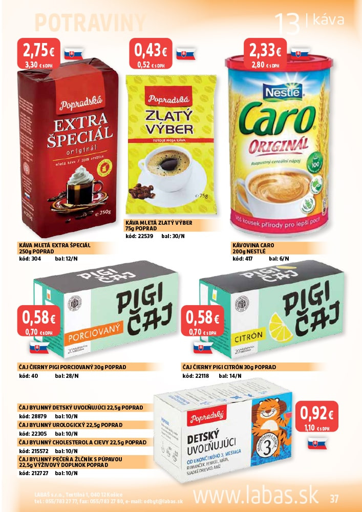 Magazín Labaš | LABAŠ, s.r.o. | Potraviny Labaš, s.r.o.