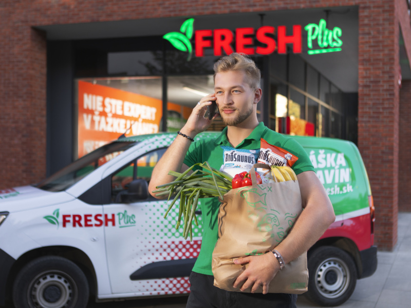 Kuriér - rozvoz nákupov pre maloobchodnú prevádzku Fresh Plus