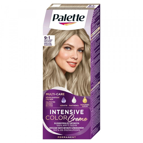 FARBA NA VLASY PALETTE ICC 9-1 ZVLÁŠŤ ĽADOVÝ SVETLOPLAVÝ 50ml FARBA NA VLASY PALETTE ICC 9-1 ZVLÁŠŤ ĽADOVÝ SVETLOPLAVÝ 50ml