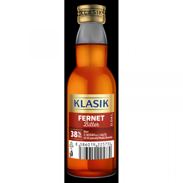 FERNET BITTER 38% 0.04l KLASIK NICOLAUS
