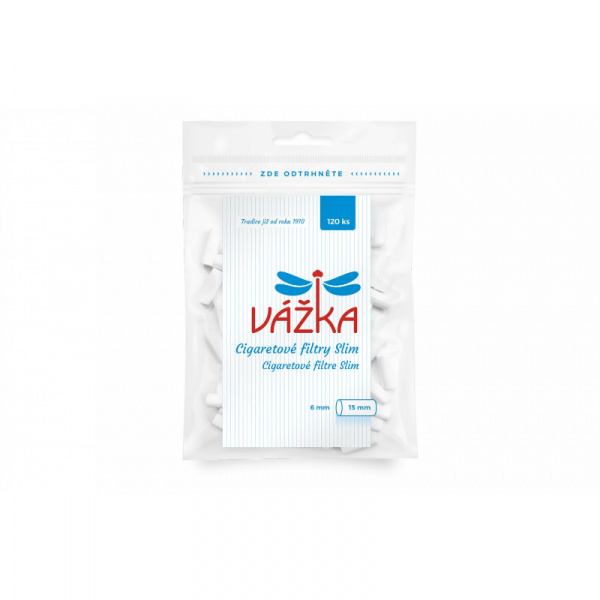 FILTRE CIGARETOVÉ VÁŽKA 6mm SLIM 120ks