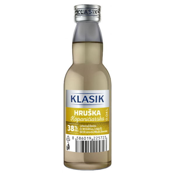 HRUŠKA KOPANIČIARSKA 38% 0.04l KLASIK NICOLAUS