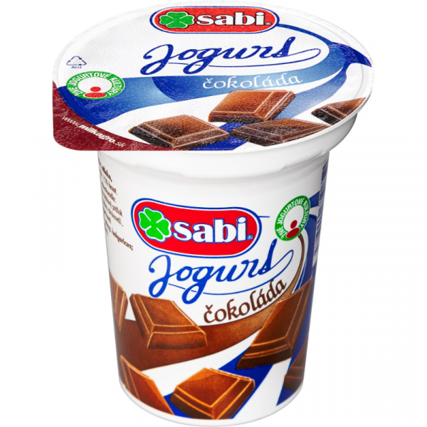 JOGURT ČOKOLÁDA 150g SABI BEZLEP