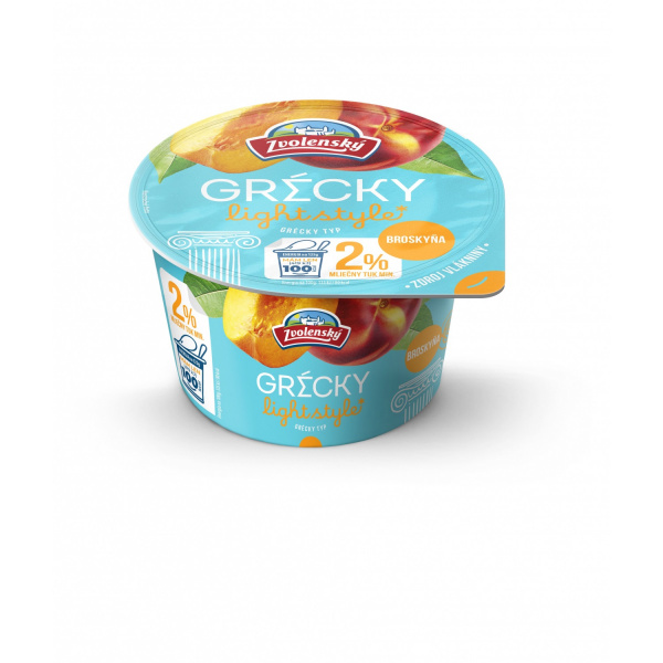 JOGURT GRÉCKY TYP 2% BROSKYŇA 125g ZVOLENSKÝ