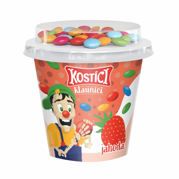 JOGURT KOSTÍCI 109g KLAUNÍCI JAHODA DANONE