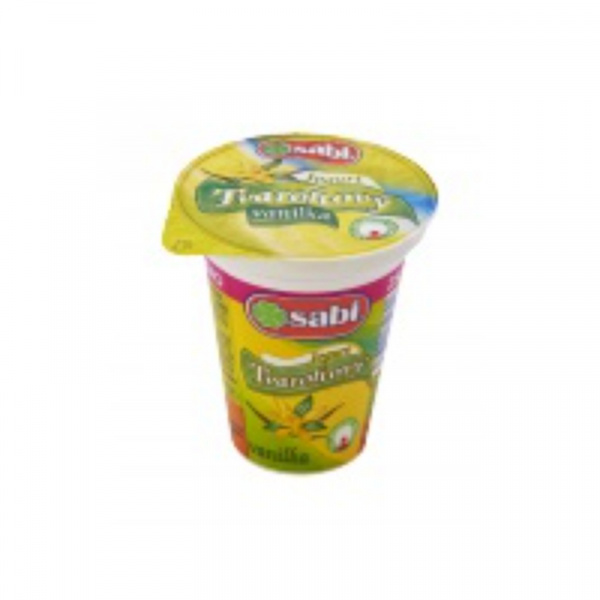 JOGURT S TVAROHOM VANILKA 150g SABI zár. 14dní JOGURT S TVAROHOM VANILKA 150g SABI zár. 14dní