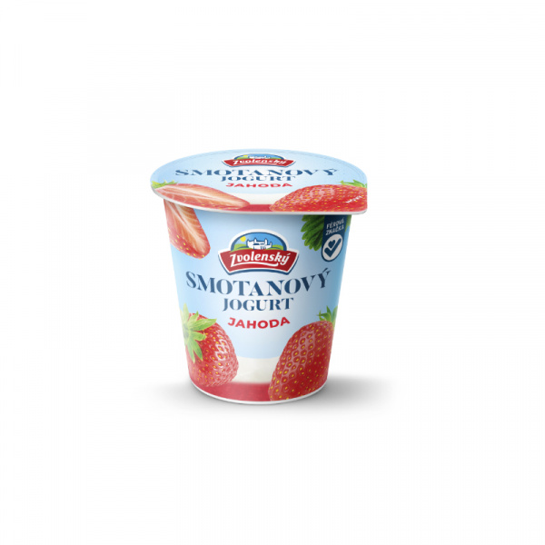JOGURT SMOTANOVÝ JAHODA 145g ZVOLENSKÝ