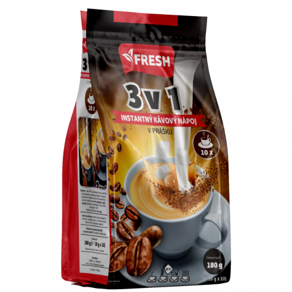KÁVA 3v1 FRESH 180g (10x18g) SÁČOK