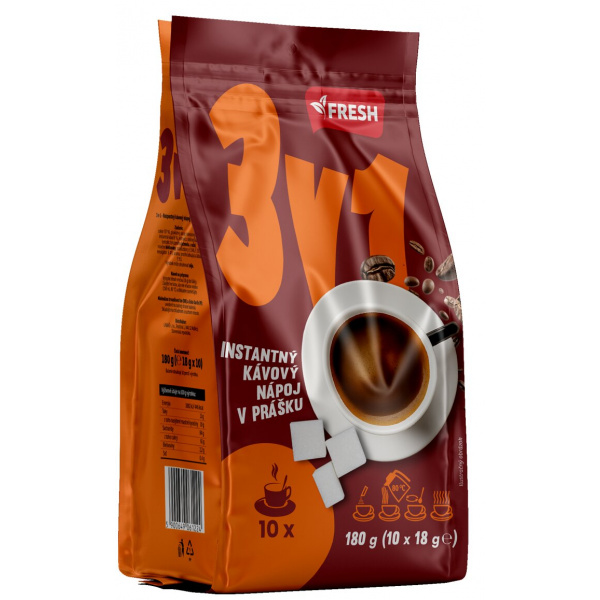 KÁVA 3v1 FRESH 180g (10x18g) SÁČOK