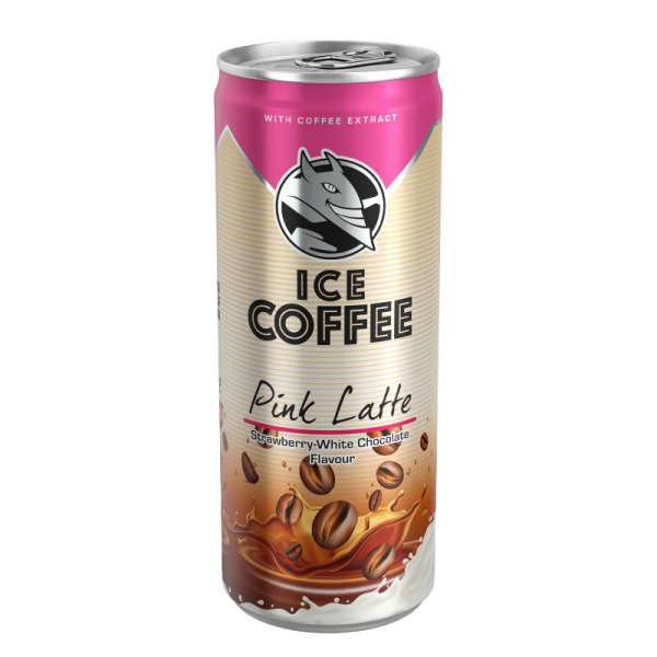 KÁVA ĽADOVÁ ICE COFFEE PINK LATTE HELL 0.25l PLECH