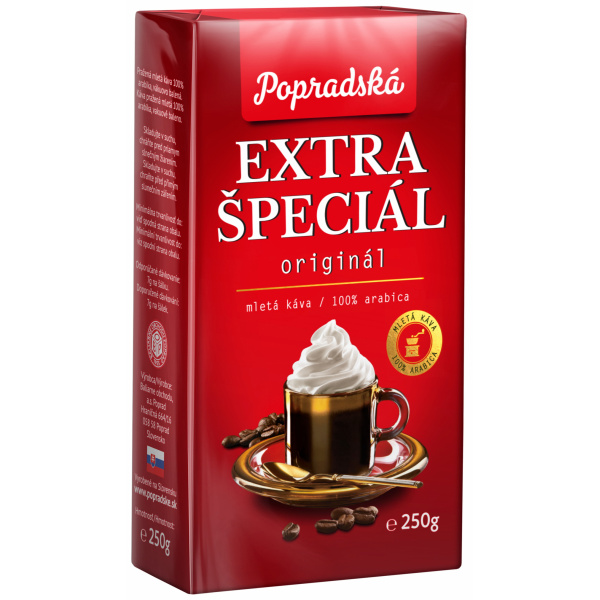 KÁVA MLETÁ EXTRA ŠPECIÁL 250g POPRAD 