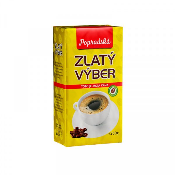 KÁVA MLETÁ ZLATÝ VÝBER 250g POPRAD