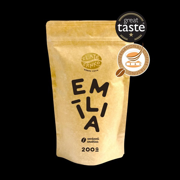 KÁVA ZRNKOVÁ EMÍLIA 200g ZLATÉ ZRNKO KÁVA ZRNKOVÁ EMÍLIA 200g ZLATÉ ZRNKO