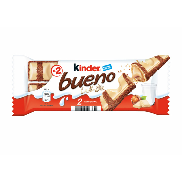 KINDER BUENO TYČINKA 39g WHITE