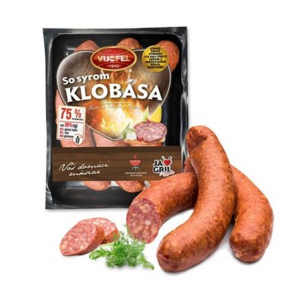 KLOBÁSA SO SYROM OA cca 500g /VÁHA/ VIJOFEL KLOBÁSA SO SYROM OA cca 500g /VÁHA/ VIJOFEL