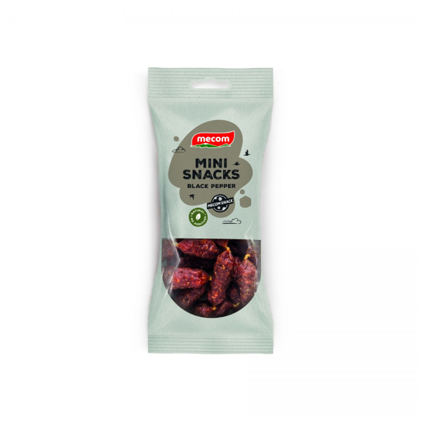 KLOBÁSKY SNACK MINI BLACK PEPPER 80g OA MECOM KLOBÁSKY SNACK MINI BLACK PEPPER 80g OA MECOM
