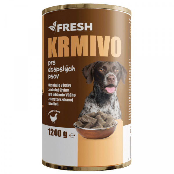 KONZERVA PES KURACIA 1240g FRESH