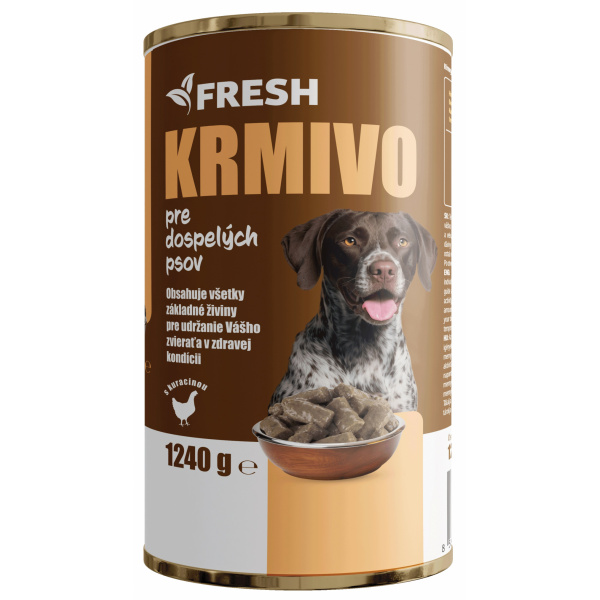 KONZERVA PES KURACIA 1240g FRESH